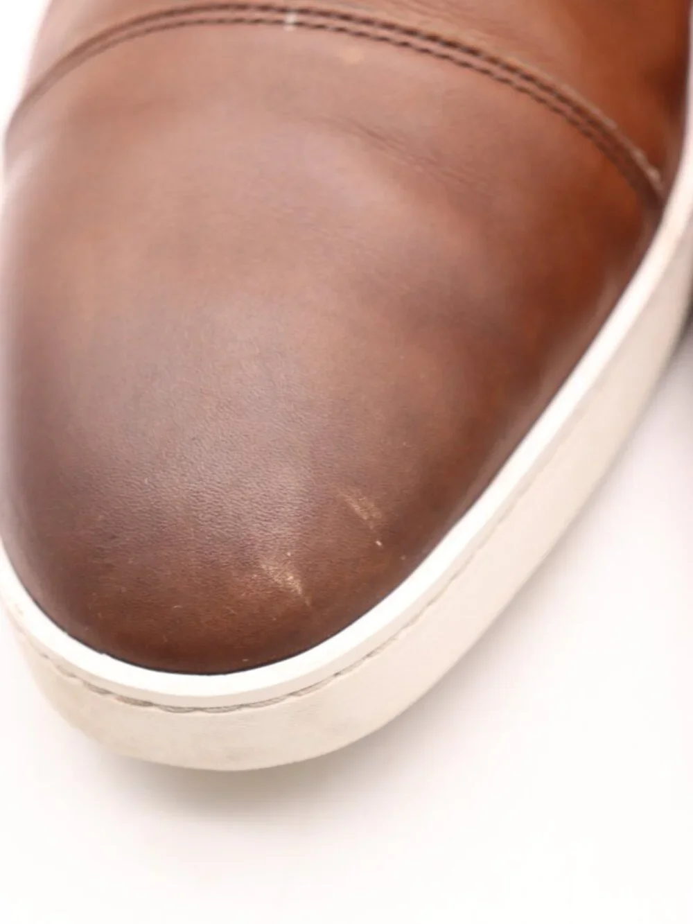 Allen Edmonds Park Avenue 2.0 Men's 11.5 D Oxford Dress Sneaker Brown Leather